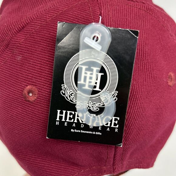 Heritage Scotland Golf Hat One Size Burgandy Tartan Trim Mag Marker Tees New - Picture 9 of 11